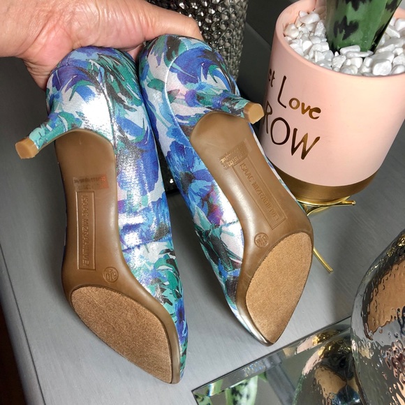 Isaac Mizrahi Live! Floral Printed Pumps - Picture 5 of 7